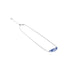 Blue Iris | .925 Sterling Silver | Firefly Glass Infinity Clasp Necklace